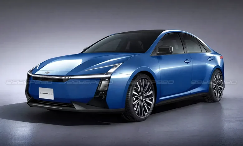 صور توقعية للجيل الجديد من تويوتا كورولا 2028.