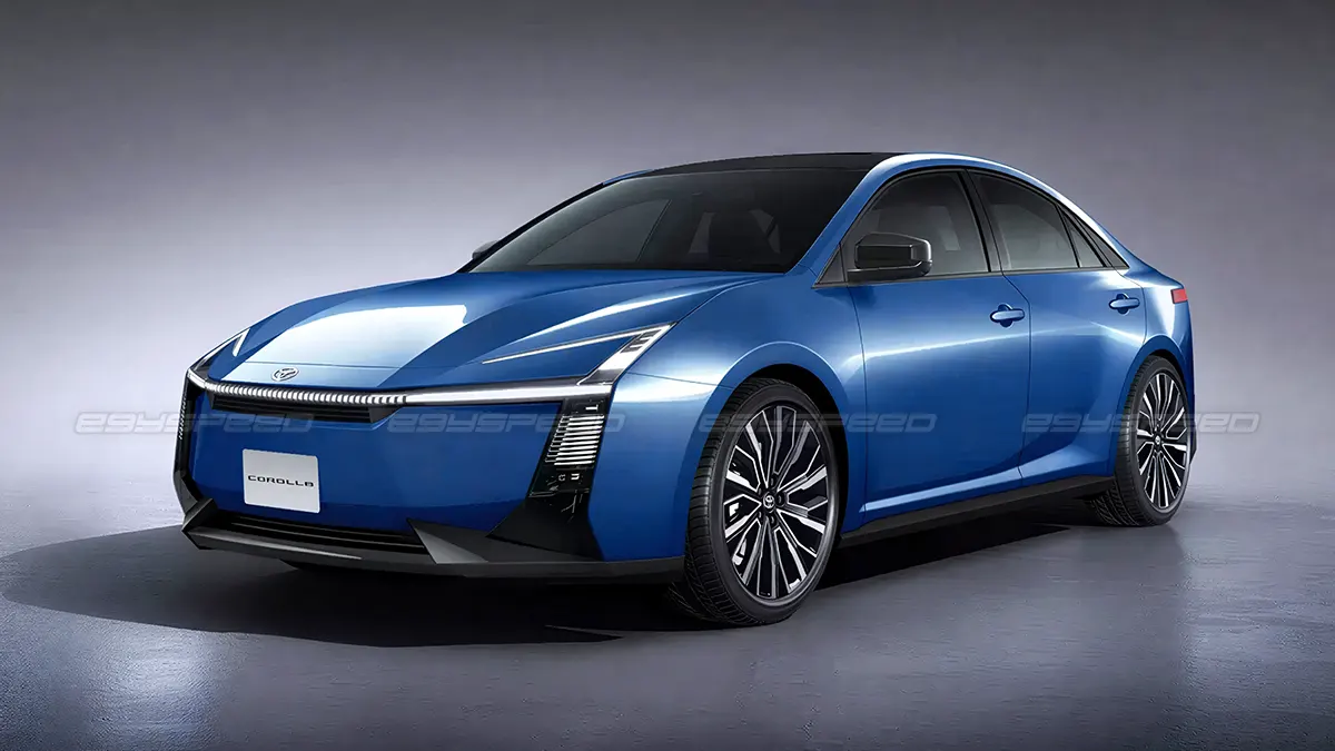 صور توقعية للجيل الجديد من تويوتا كورولا 2028.