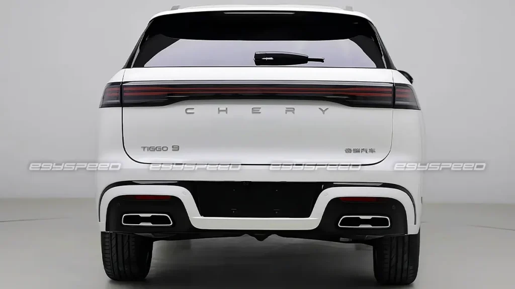 التصميم الخلفي المُحدث لطراز شيري تيجو 9 للعام 2027.