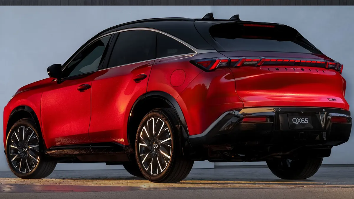 التصميم الخلفي لطراز إنفينيتي QX65 2027 الجديد كلياً.
