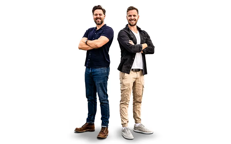 مُقدمي برنامج ثروتل هاوس توماس، وجيمس.