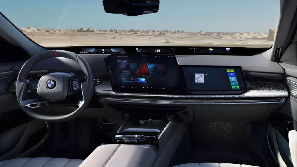 لوحة قيادة جديدة بالكامل للنسخة الجديدة من BMW الفئة السابعة 2027.