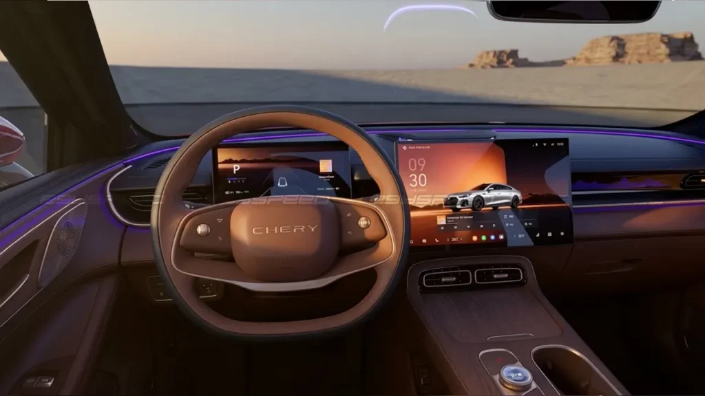 لوحة قيادة طراز شيري أريزو S الجديد كلياً.