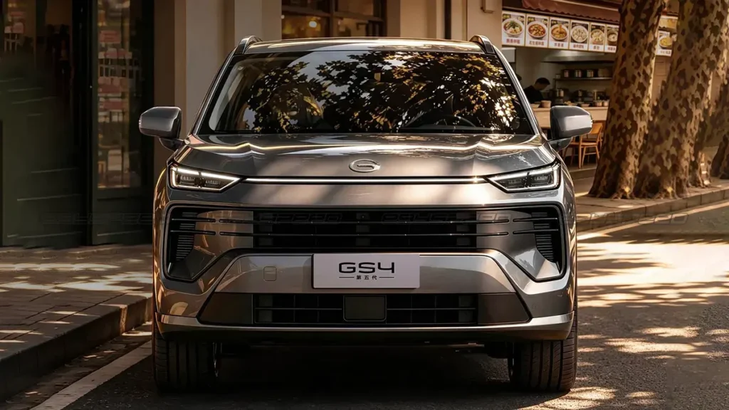 التصميم الأمامي لطراز GAC GS4 2027 الجديد.