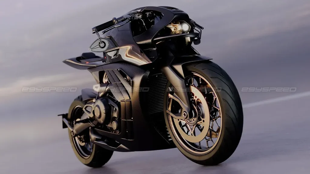 تصميم مستقبلي رائع لدراجة أستون مارتن AMB 002 رودستر الجديدة بالتعاون مع شركة Brough Superior.