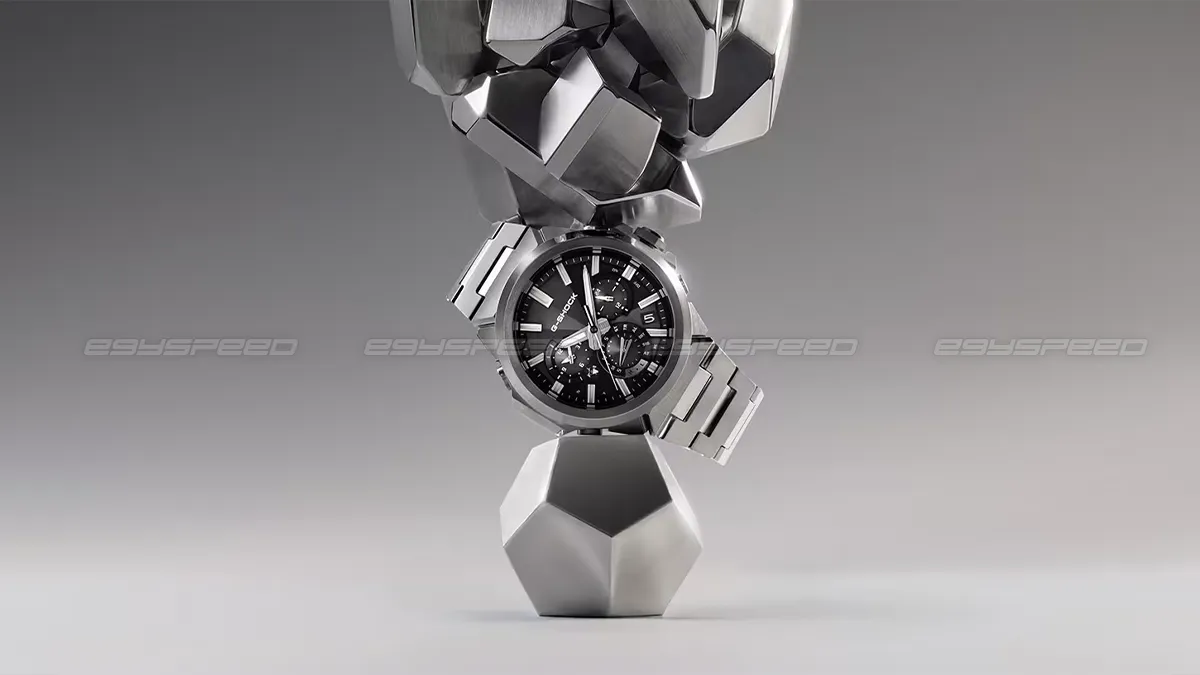 تستخدم ساعة كاسيو G-Steel GST-W1000 الجديدة مواد هيكل بالغة القوة.