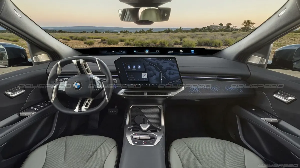 المقصورة الداخلية لطراز BMW iX4 2027 الجديد.