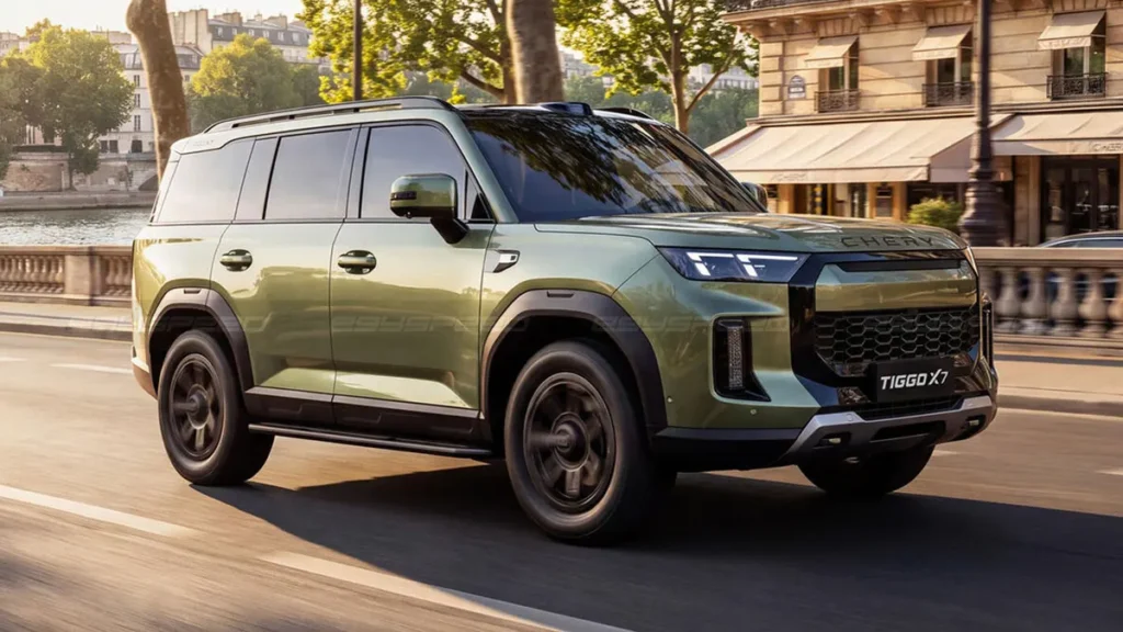 تأتي شيري تيجو X7 الجديدة بأبعاد مدمجة لكنها تظل أكبر من النسخة الحالية من شيري تيجو 7 العادية.